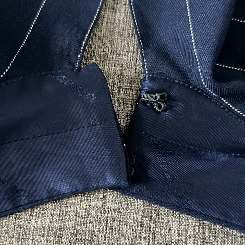 New Ralph Lauren Purple Label Navy/White Jumpsuit Size 2 - Picture 7 of 16